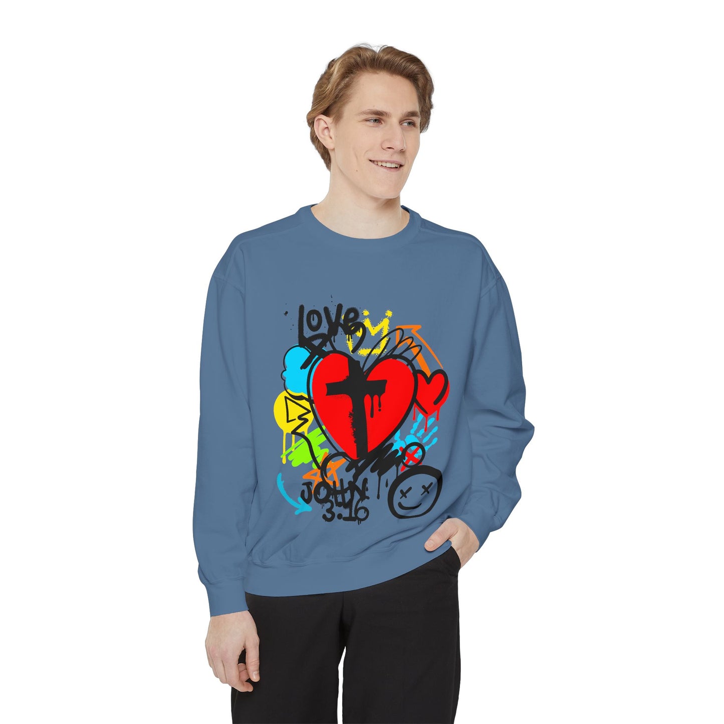 Christian Sweatshirt John 3:16 Leisure Wear