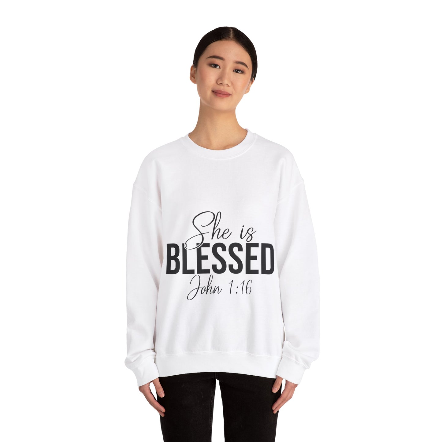 She is Blessed Unisex Heavy Blend™ Crewneck Sweatshirt