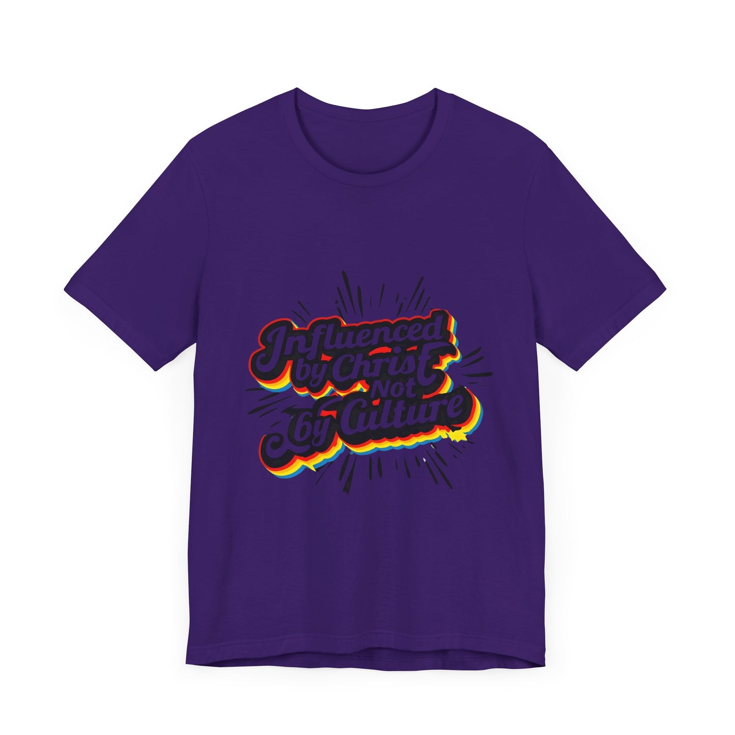 Christian Unisex Tee - Christ over Culture Inspirational Bold Fun Font