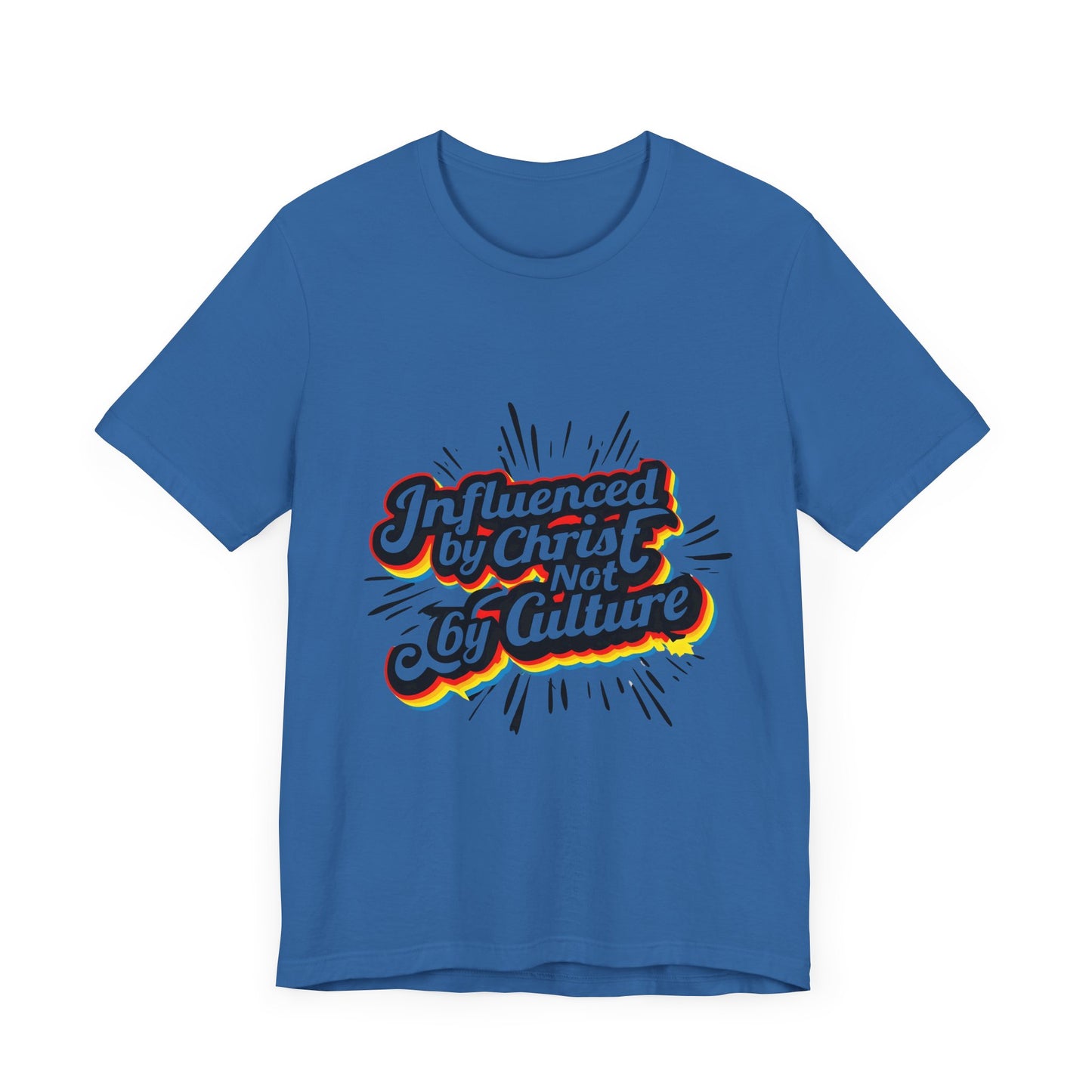 Christian Unisex Tee - Christ over Culture Inspirational Bold Fun Font