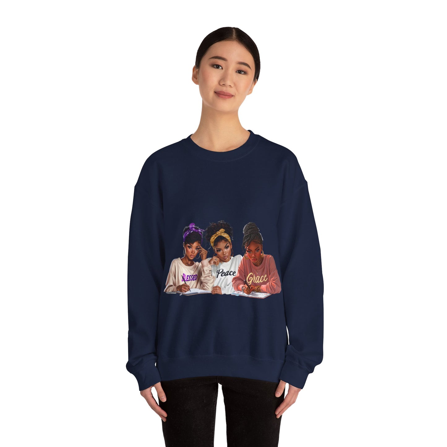 3 Girls Unisex Heavy Blend™ Crewneck Sweatshirt
