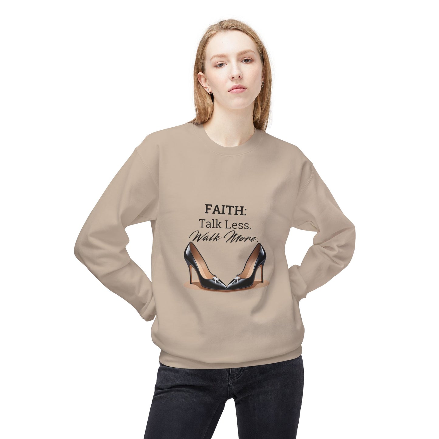 Faith Action Word Softstyle Sweatshirt