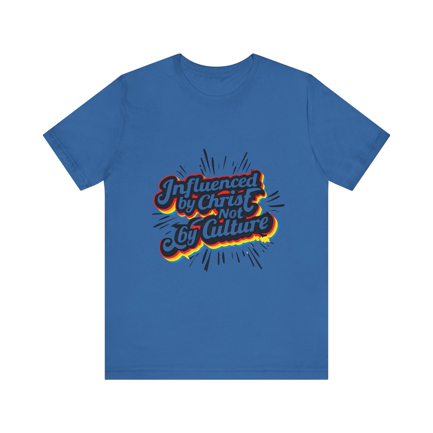 Christian Unisex Tee - Christ over Culture Inspirational Bold Fun Font
