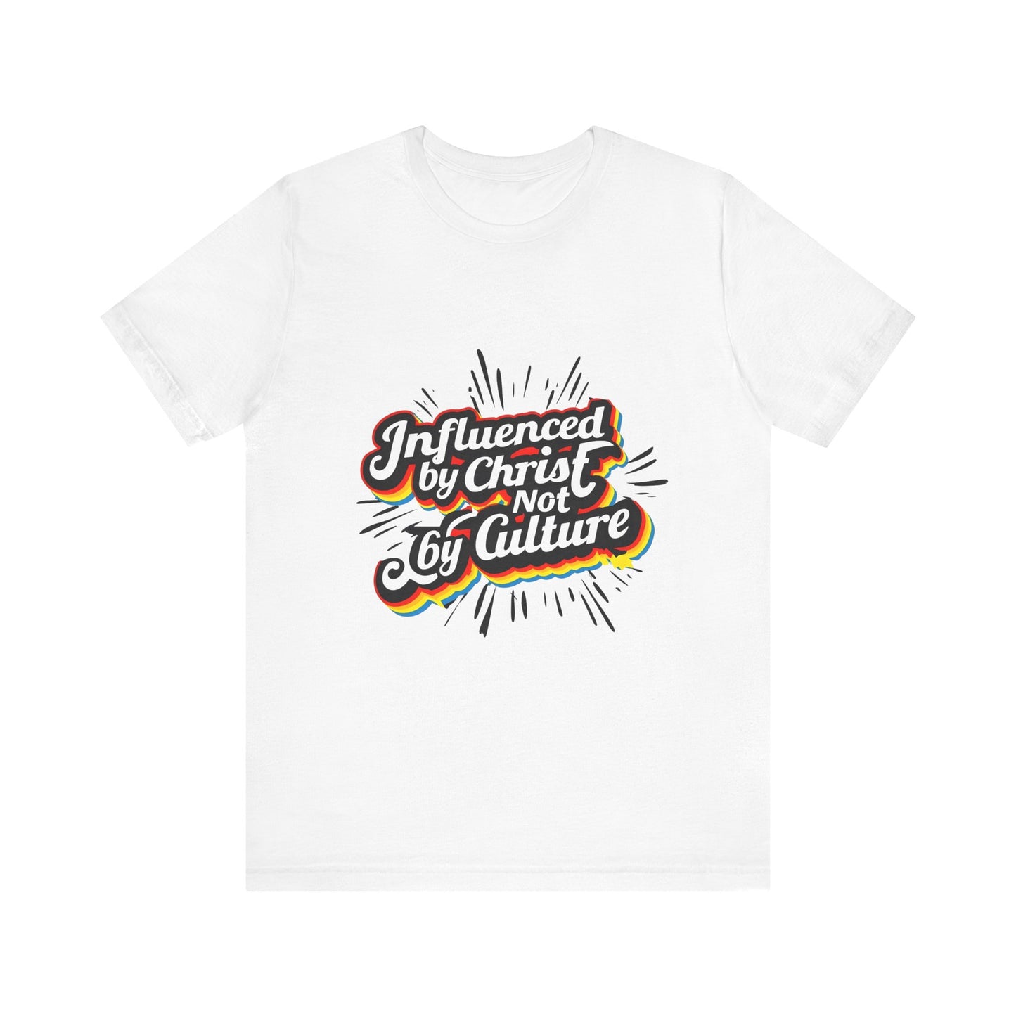 Christian Unisex Tee - Christ over Culture Inspirational Bold Fun Font