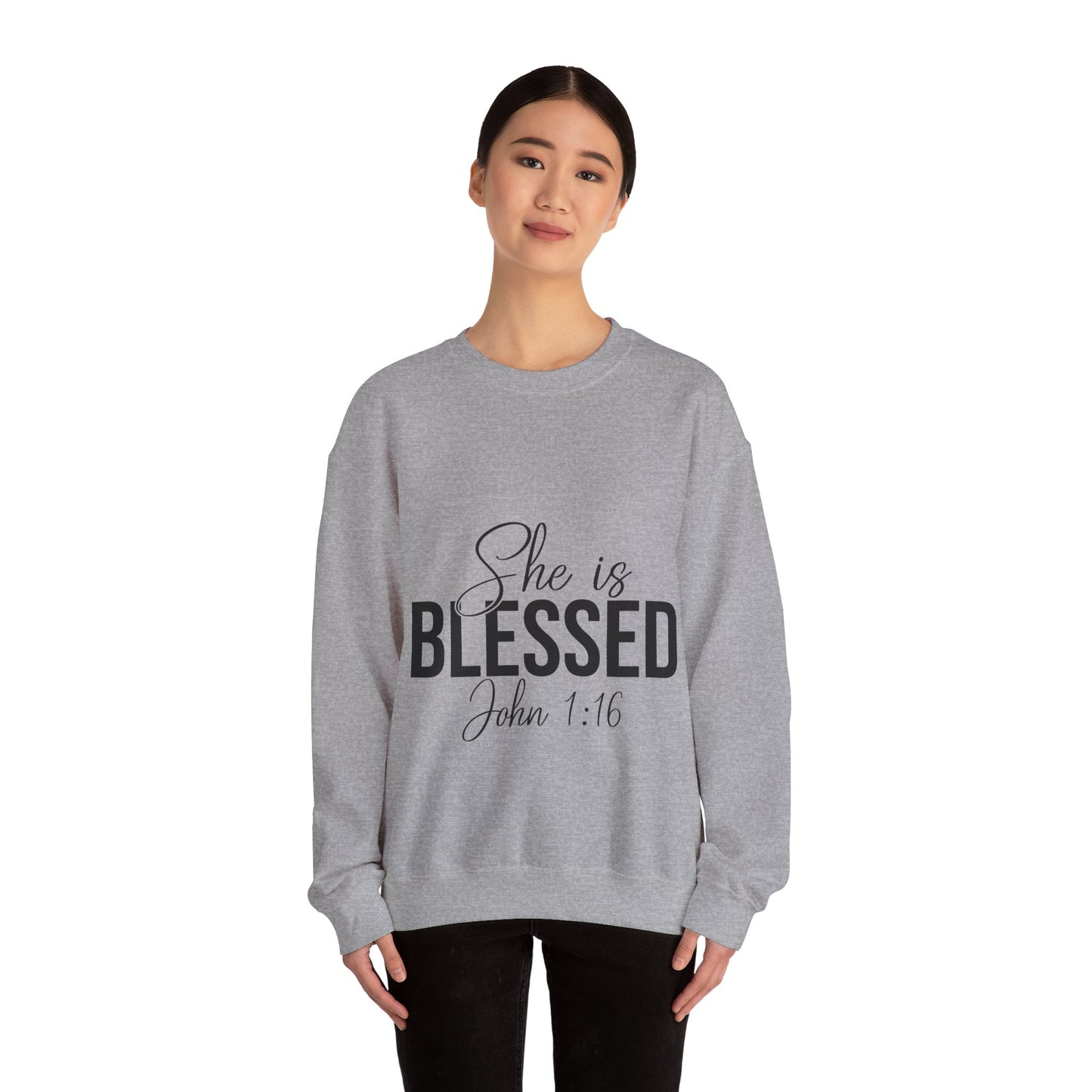 She is Blessed Unisex Heavy Blend™ Crewneck Sweatshirt