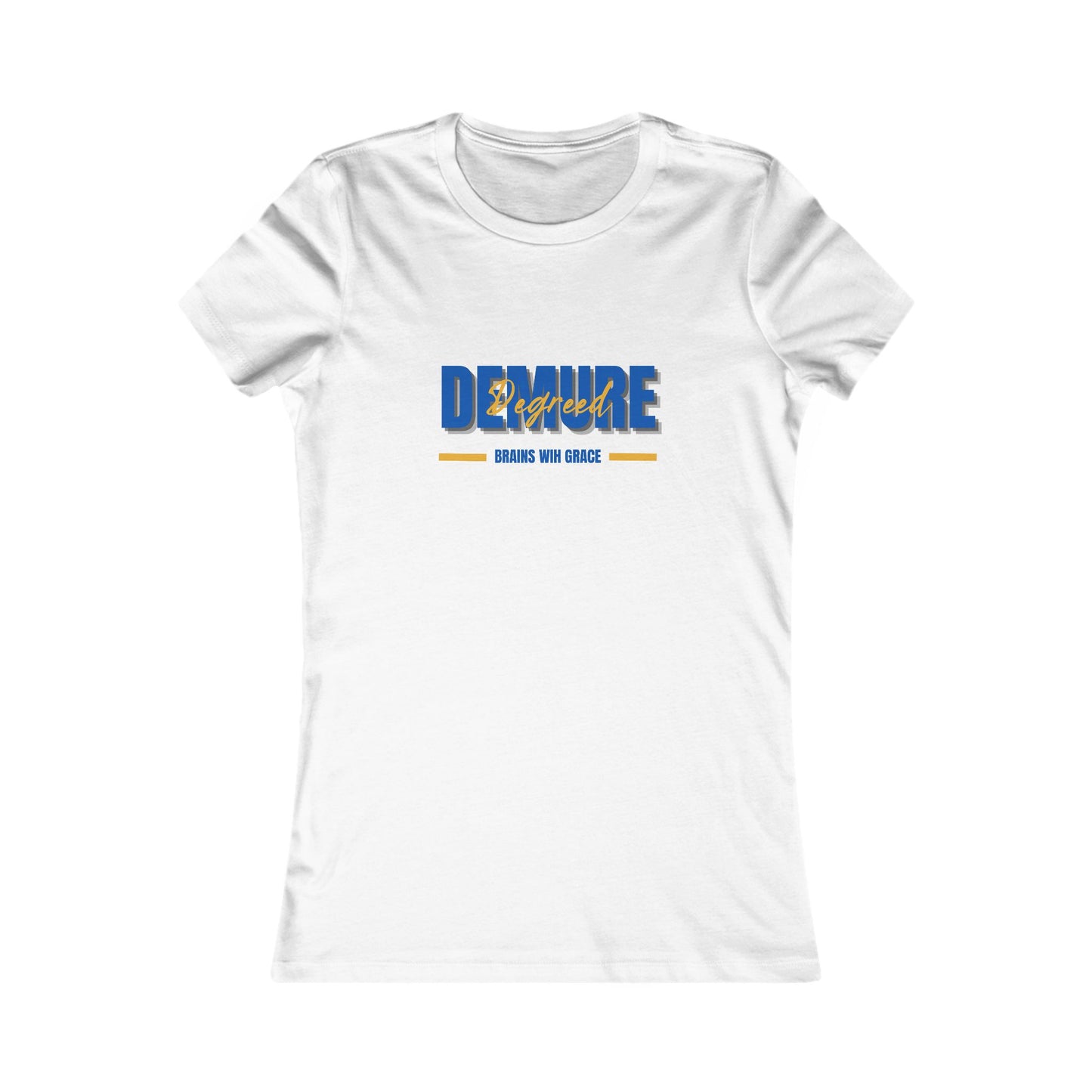 Tee: Brains and Grace - Women's Favorite Tee with Brilliance Design