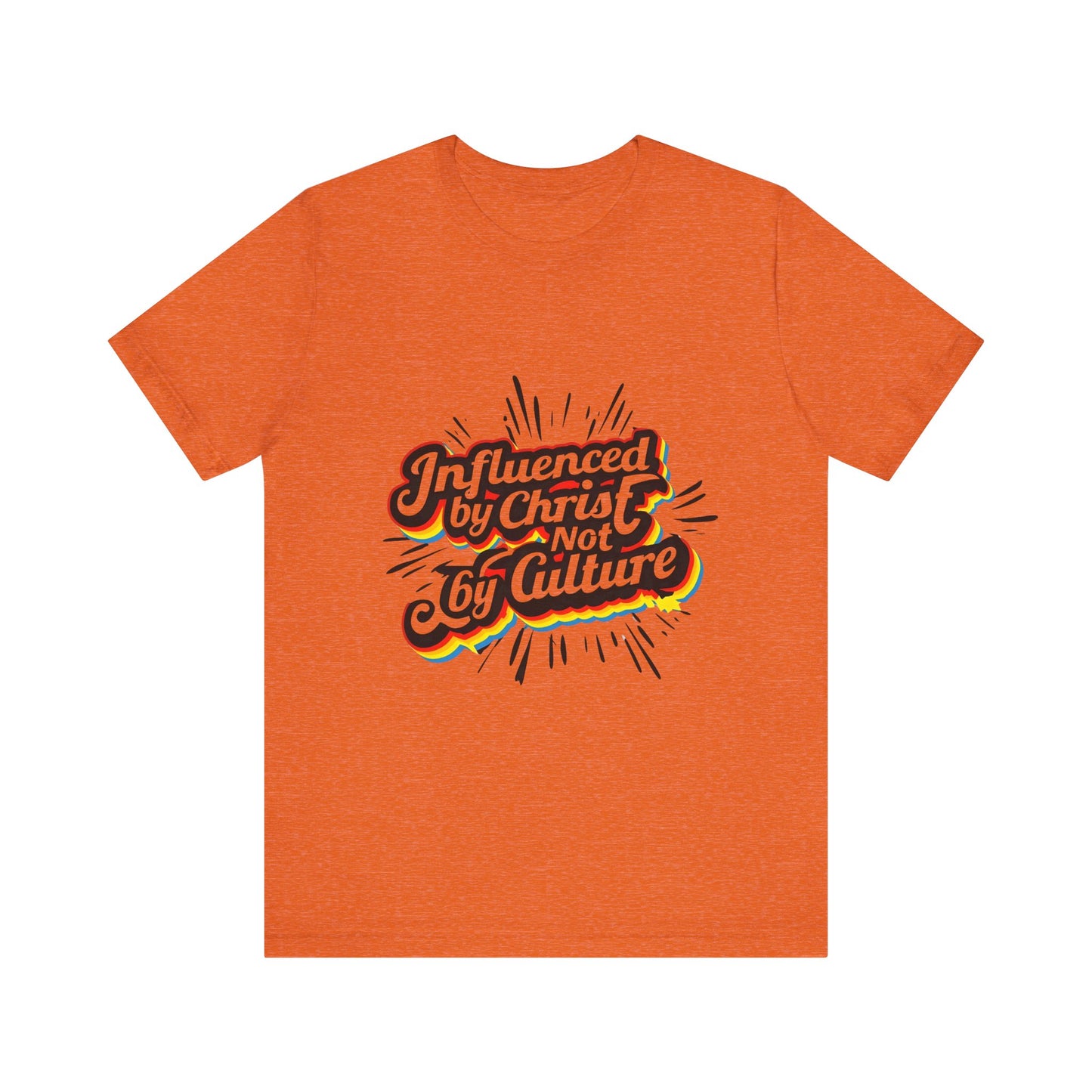 Christian Unisex Tee - Christ over Culture Inspirational Bold Fun Font