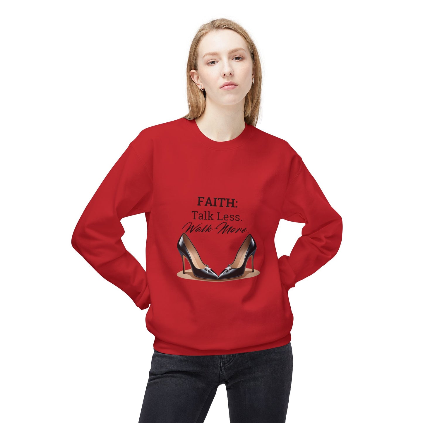 Faith Action Word Softstyle Sweatshirt