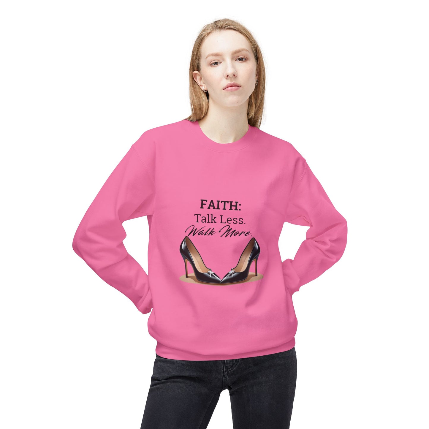Faith Action Word Softstyle Sweatshirt