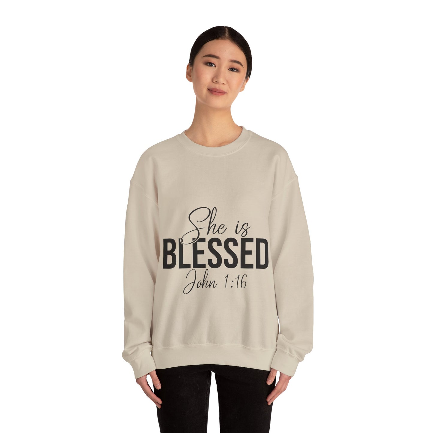 She is Blessed Unisex Heavy Blend™ Crewneck Sweatshirt