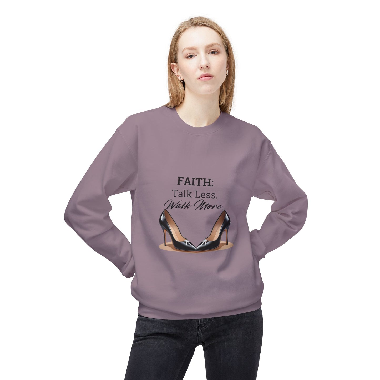 Faith Action Word Softstyle Sweatshirt