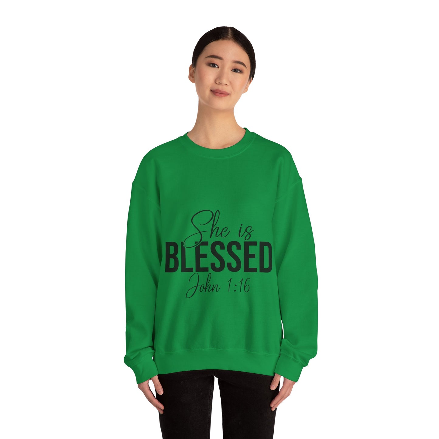She is Blessed Unisex Heavy Blend™ Crewneck Sweatshirt