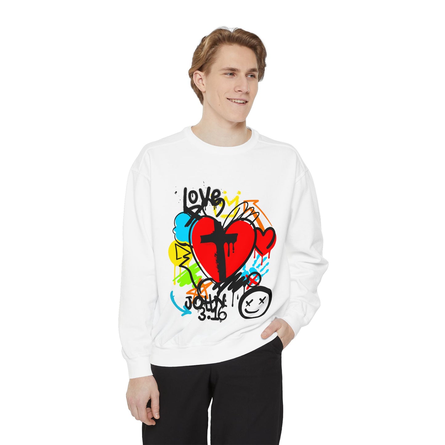 Christian Sweatshirt John 3:16 Leisure Wear