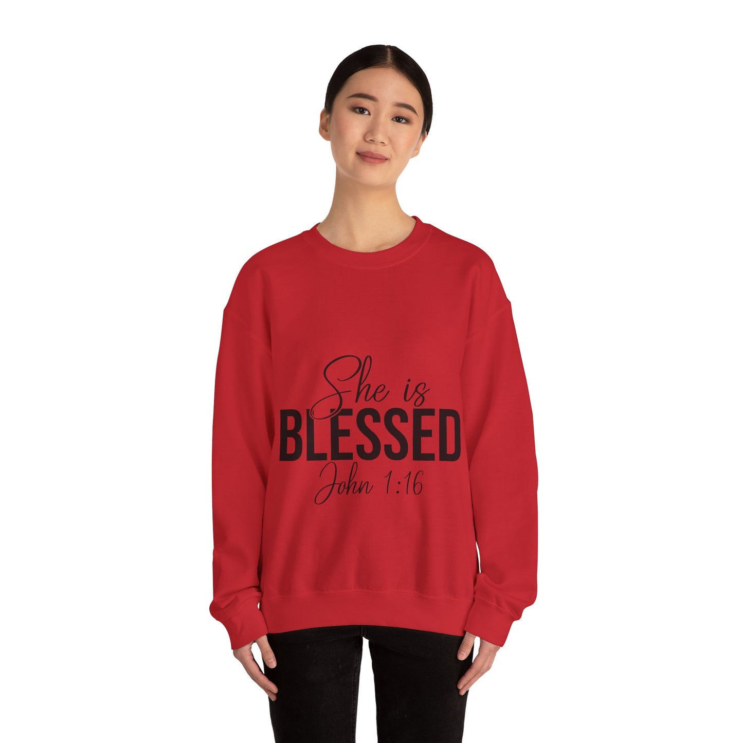 She is Blessed Unisex Heavy Blend™ Crewneck Sweatshirt