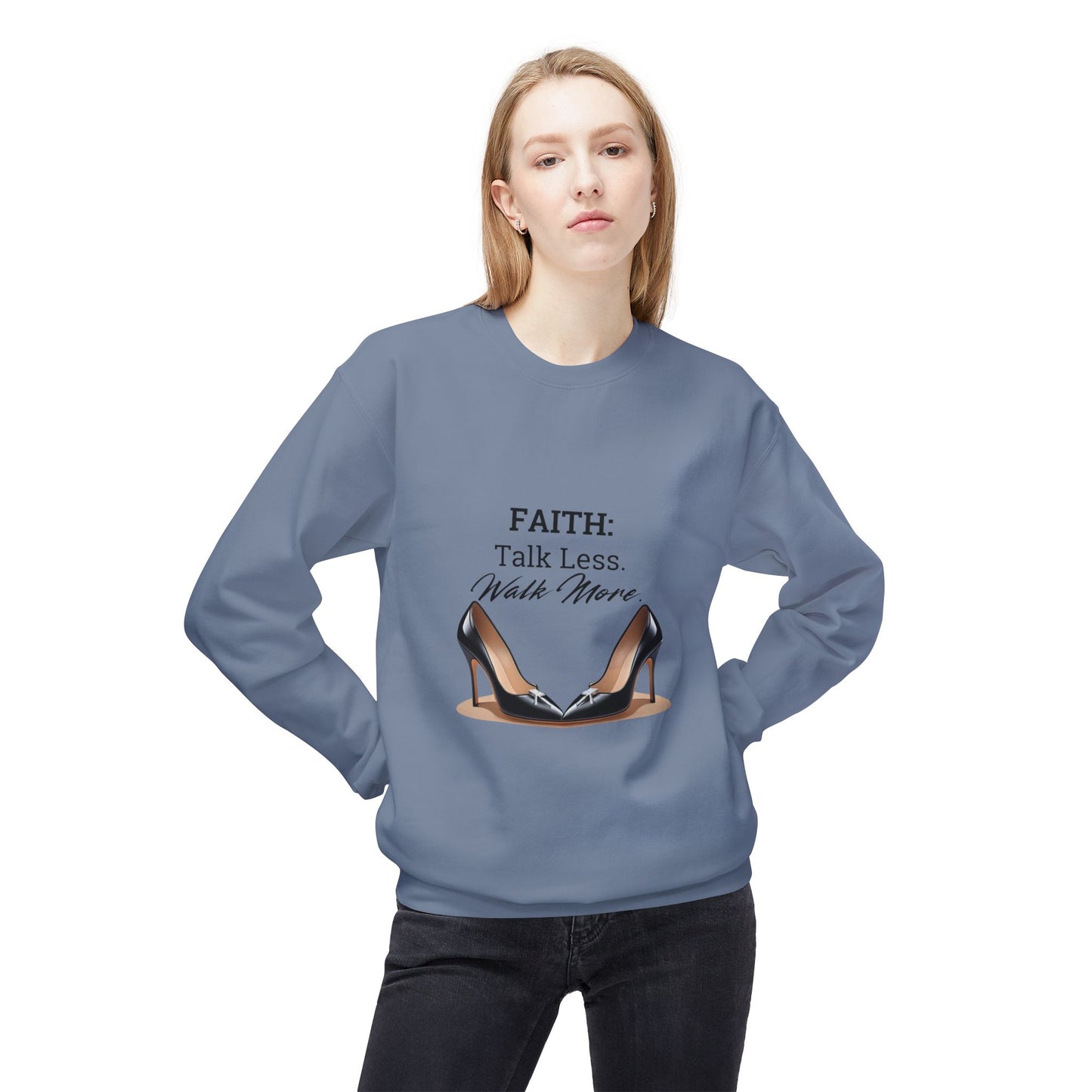Faith Action Word Softstyle Sweatshirt