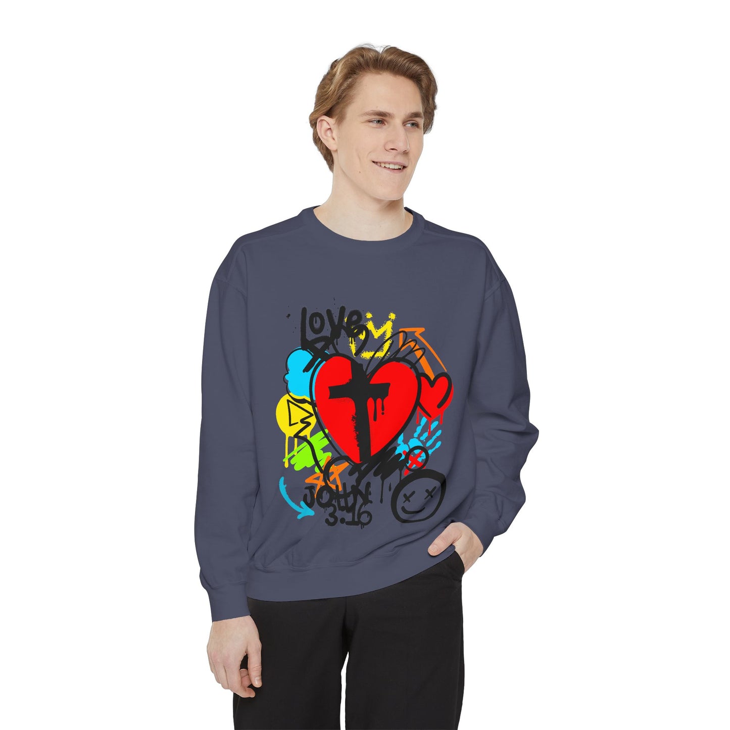 Christian Sweatshirt John 3:16 Leisure Wear