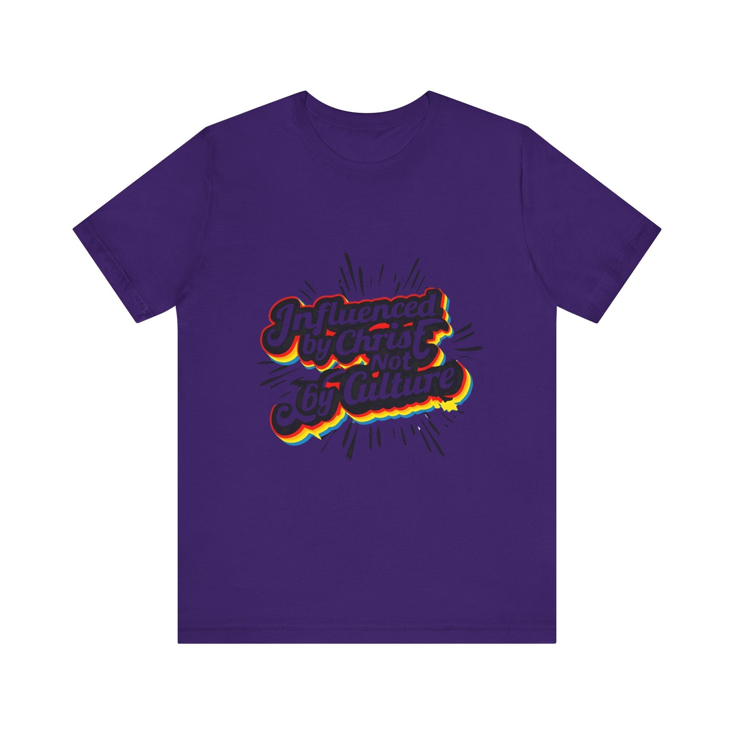 Christian Unisex Tee - Christ over Culture Inspirational Bold Fun Font