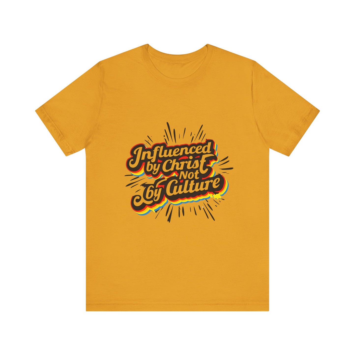 Christian Unisex Tee - Christ over Culture Inspirational Bold Fun Font