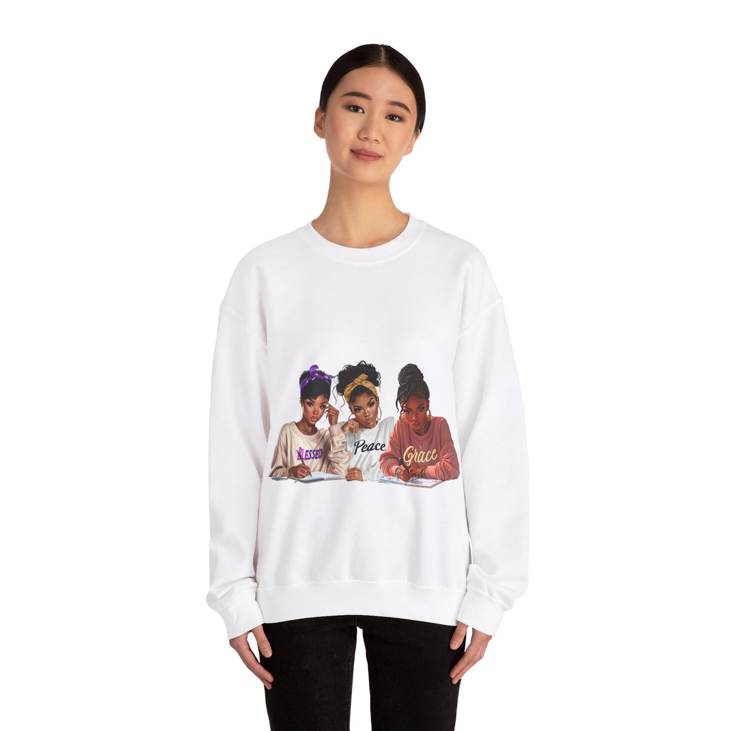 3 Girls Unisex Heavy Blend™ Crewneck Sweatshirt