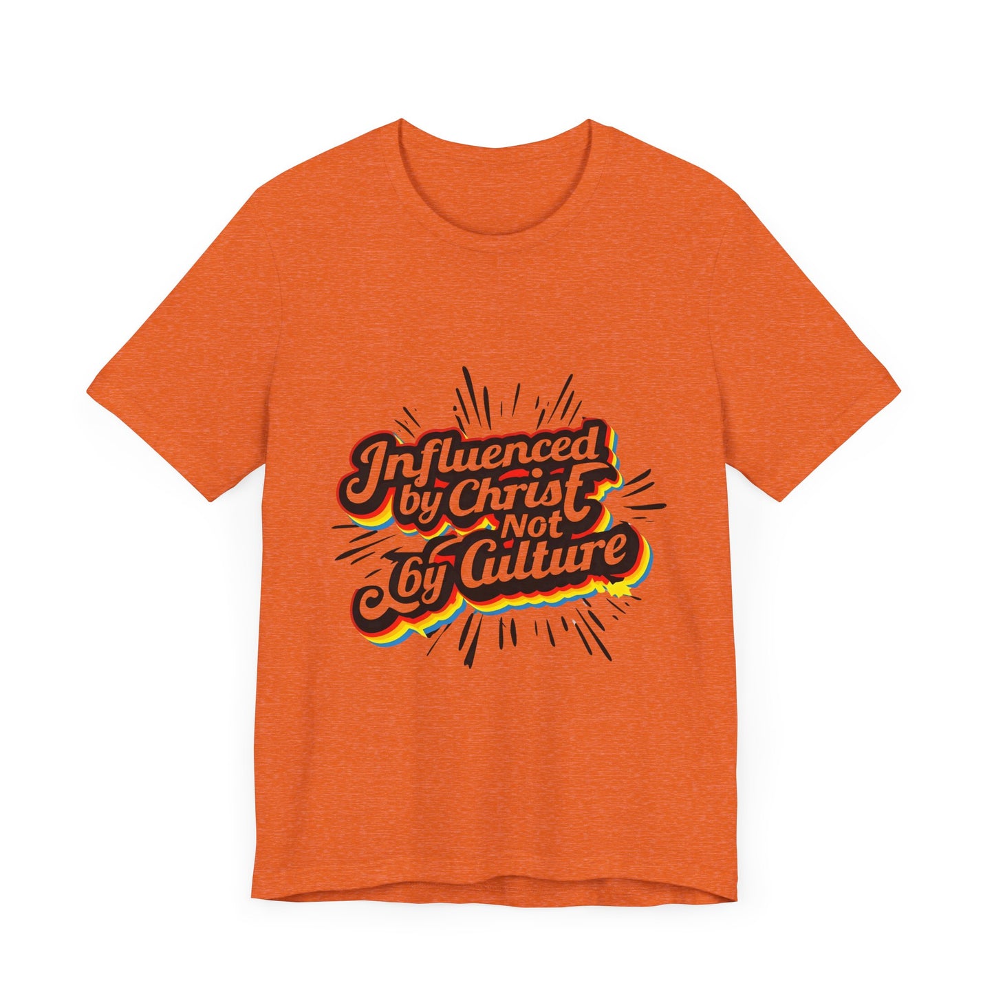 Christian Unisex Tee - Christ over Culture Inspirational Bold Fun Font