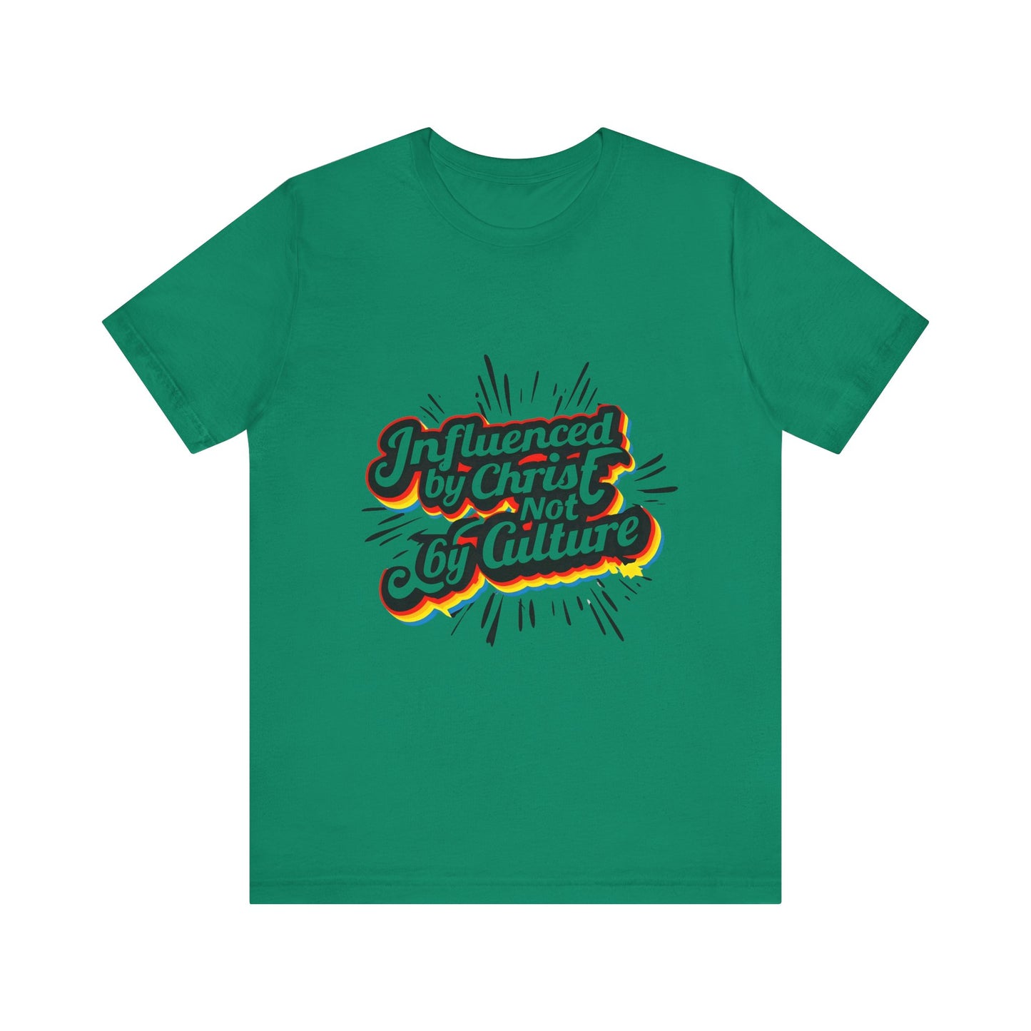 Christian Unisex Tee - Christ over Culture Inspirational Bold Fun Font