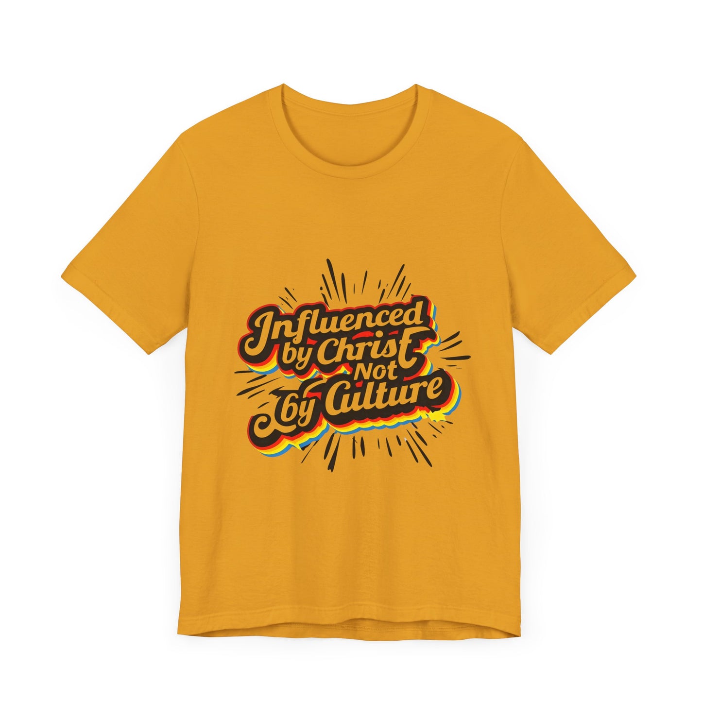 Christian Unisex Tee - Christ over Culture Inspirational Bold Fun Font