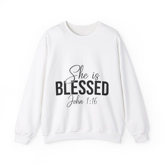 She is Blessed Unisex Heavy Blend™ Crewneck Sweatshirt